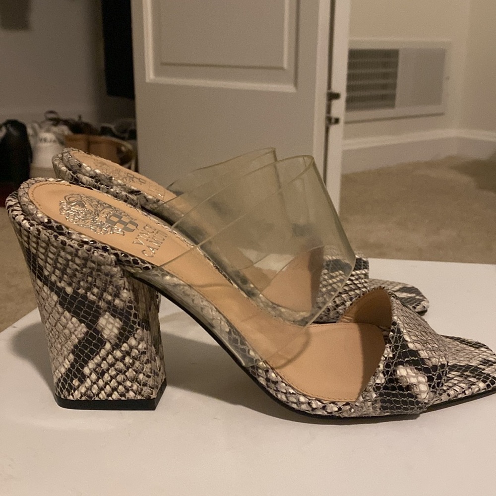 Vince Camuto Felima Snake Skin Heels